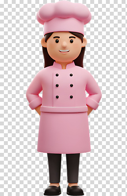 모델 편집이미지 캐릭터 디자인 옷 어린이 음식 분홍색 요리 웃음 누끼 요리사 표현 열정 요리중 애니메이션 PNG 직업 감정 컬러 모션 표정 사람 파일형식