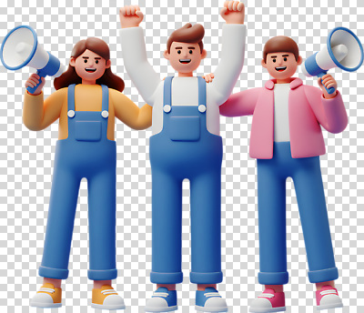 편집이미지 응원 모션 협력 누끼 친구 축제 확성기 기쁨 표현 표어 긍정 격려 PNG 소통 감정 컨셉 관계 파일형식