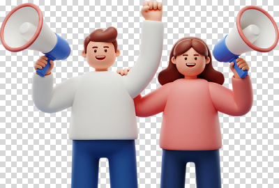 편집이미지 캠페인 모션 협력 웃음 누끼 확성기 표현 사회이슈 의견 PNG 목소리 소통 공동체 연대 참여 컨셉 표정 파일형식