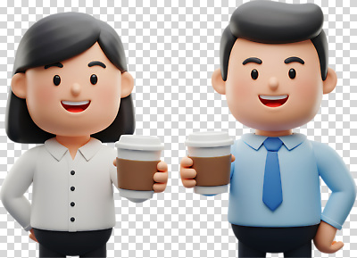 편집이미지 여자 남자 커피 음료 커뮤니케이션 협력 표정 대화 웃음 누끼 일상 캐주얼 사무실 PNG 마케팅 옷 비즈니스 말하기 사람 라이프 파일형식