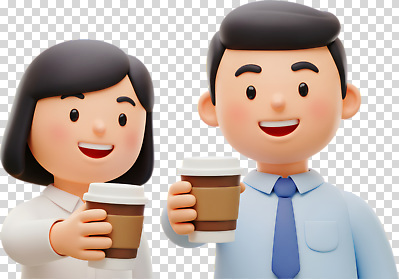 편집이미지 행복 커피 음료 직장 대화 미소 웃음 누끼 두명 일상 친구 커피잔 교류 PNG 친목 순간 감정 회사 관계 잔 표정 말하기 사람 라이프 파일형식