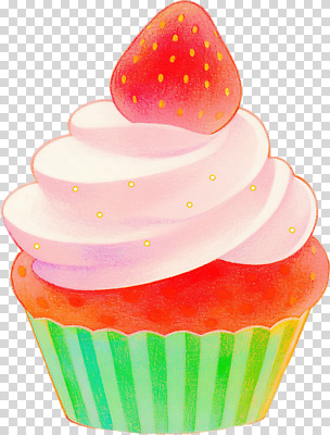 편집이미지 음식 컬러 과일 딸기 디저트 장식 파티 귀여움 맛 컵케이크 고민 생크림 제빵 PNG 맛있는 감정 컨셉 이벤트 제과제빵 케이크 크림 파일형식