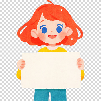 편집이미지 캐릭터 행복 어린이 모션 표정 웃음 소녀 청바지 그림 애니메이션 PNG 빨간머리 상상력 헤어스타일 여자 감정 바지 사람 파일형식
