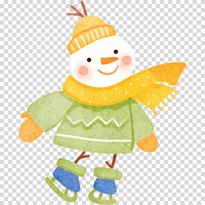 자연요소 계절 감정 스포츠용품 상의 날씨 표정 신체부위 목도리 파일형식 눈사람 스케이트 겨울 즐거움 스웨터 스카프 손 모션 미소 스포츠 눈 캐릭터 컬러 편집이미지 PNG