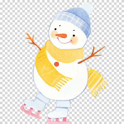 자연요소 잡화 계절 감정 스포츠용품 무늬 관계 파일형식 눈사람 겨울 스케이트 즐거움 표정 목도리 모자 스포츠 놀이 얼음 컬러 패턴 친구 편집이미지 PNG