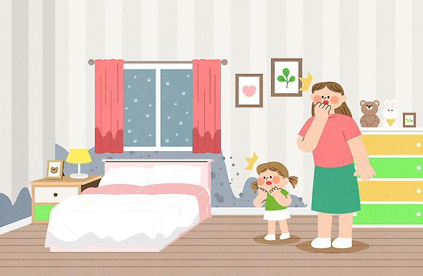 감정 창 어린이 일러스트 가족 모션 엄마 실내 표정 풍경 생활 인테리어 놀람 방 편안함 빗자루 그림 소통 놀기 국내일러스트 AI파일 디자인 무기 컨셉 관계 사람 내부 감각 청소도구 파일형식 벡터