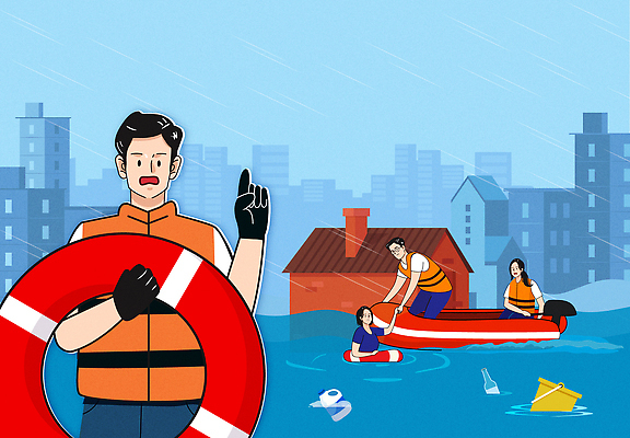 일러스트 안전 물 봉사 보트 구출 자원봉사자 홍수 자연재해 사회봉사 대도시 시민 응급구조 응급상황 피해자 구명부환 국내일러스트 침수피해 AI파일 자연요소 배_교통 사람 피해 응급 도시 도움 안전장비 재해 튜브 국민 파일형식 벡터