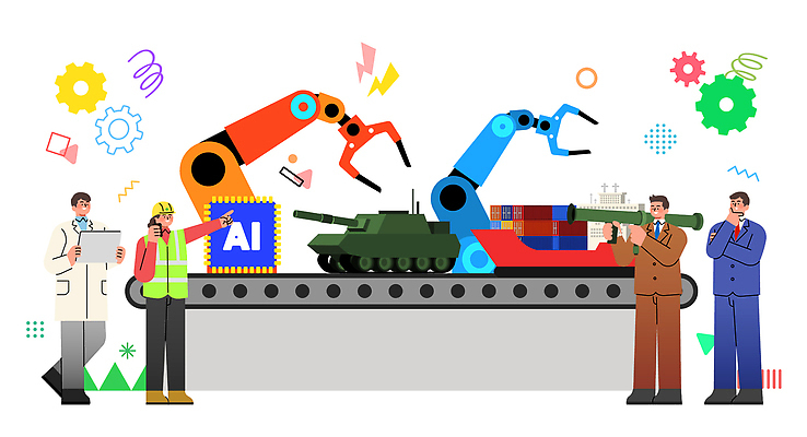 산업 일러스트 공장 협력 기술 기계 군인 장비 화물 작업 엔지니어 제조 로봇 과학자 탱크 팔 물류 로봇산업 혁명 자동화 국내일러스트 AI파일 직업 과학 컨셉 공업 신체부위 운송업 기술자 국군 학자 파일형식 벡터