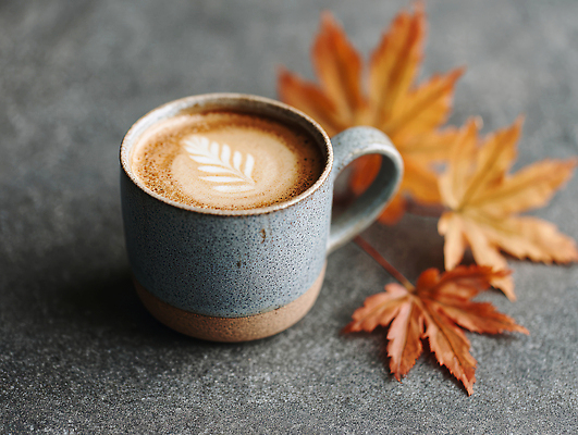 JPG 편집이미지 디자인 여유 커피 음료 단풍 잎 따뜻함 카페 회색 가을 편안함 브런치 특별함 인증샷 편집실사 AI포토 AI콘텐츠 식물 계절 감정 컬러 컨셉 상점 식사 감각 CG 인증 합성어 파일형식