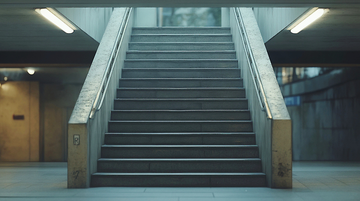 JPG 편집이미지 길 이동 조명 계단 공간 대기 도시 분위기 구조물 전철 역 모던 스테인레스 안전바 편집실사 AI포토 AI콘텐츠 건축 육상교통 컨셉 교통시설 대중교통 CG 파일형식