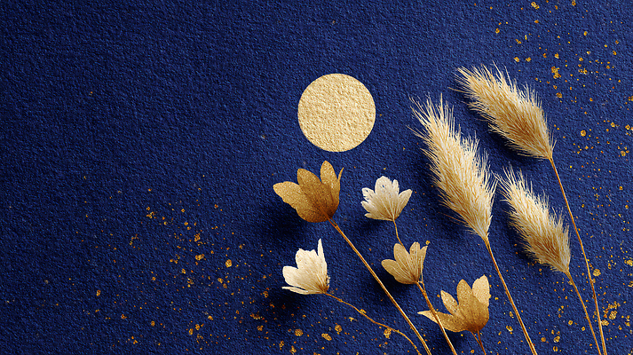 JPG 디자인 계절 꽃 예술 상징 컬러 백그라운드 일러스트 자연 창조 장식 금색 달 흰색 분위기 자주색 오브젝트 조화 뷰티풀 국내일러스트 AI일러스트 AI콘텐츠 자연요소 식물 컨셉 생태계 파일형식