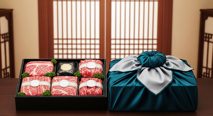 JPG 편집이미지 전통 한식 음식 포장 창문 한국 실내 육류 요리 고급 한우 다과 선물세트 편집실사 AI포토 AI콘텐츠 아시아 컨셉 식재료 디저트 선물 내부 소고기 CG 파일형식