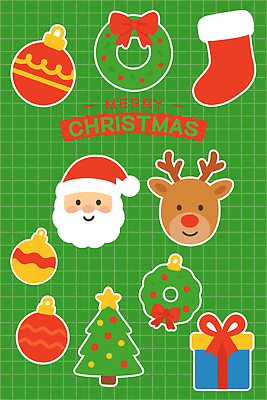 캐릭터 계절 기념일 감정 크리스마스장식 크리스마스 사슴 이벤트 파일형식 벡터 장식 산타클로스 루돌프 크리스마스트리 오너먼트 양말 선물 Wreath 즐거움 축제 컬러 백그라운드 디자인 생일 겨울 AI파일 일러스트 국내일러스트 일러캐릭터