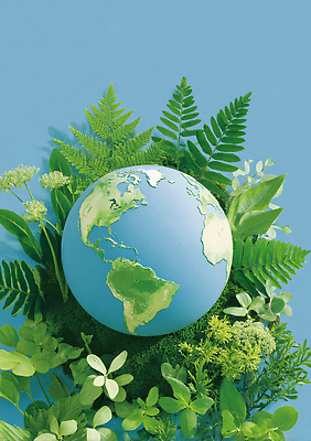 JPG 식물 무료이미지 편집이미지 지구 자연 생명 열대 초록색 파란색 지구본 환경 원형 생태계 조화 뷰티풀 편집3D AI컴퓨터그래픽 AI콘텐츠 도형 컬러 3D 파일형식