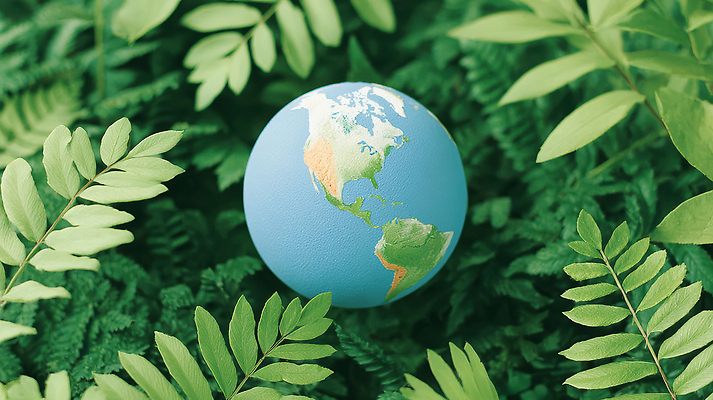 JPG 식물 편집이미지 지구 잎 자연 생명 초록색 모형 환경 보호 생태계 지구촌 조화 뷰티풀 편집3D AI컴퓨터그래픽 AI콘텐츠 컬러 컨셉 3D 파일형식