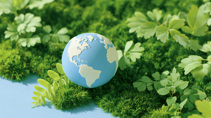JPG 식물 편집이미지 지구 자연 생명 초록색 파란색 지구본 환경 보호 생태계 심플 조화 지구의날 편집3D AI컴퓨터그래픽 AI콘텐츠 기념일 컬러 컨셉 3D 파일형식