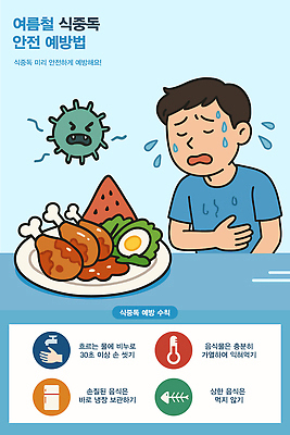 음식 일러스트 가정 주방용품 건강 안전 여름 식사 청결 바이러스 위생 먹기 저장 예방 레시피 온도 손씻기 방법 식중독 주의사항 팁 국내일러스트 AI파일 계절 생활용품 모션 주의 씻기 파일형식 벡터