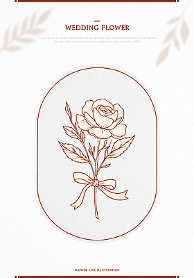 식물 디자인 꽃 리본 선 컬러 결혼 일러스트 자연 결혼식 이벤트 장식 장미 축하 그림 조화 뷰티풀 스타일 국내일러스트 AI파일 컨셉 생태계 파일형식 벡터