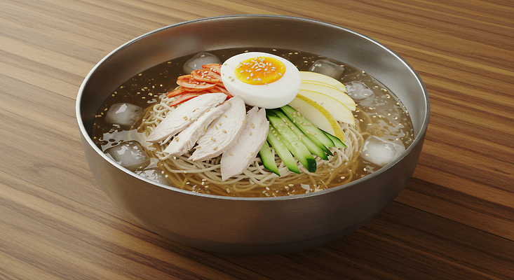 JPG 편집이미지 한식 채소 여름음식 오이 수박 요리 여름 계란 면류 국물 닭가슴살 비빔국수 편집실사 AI포토 AI콘텐츠 계절 음식 과일 알 닭고기 CG 국수 파일형식 여름_계절