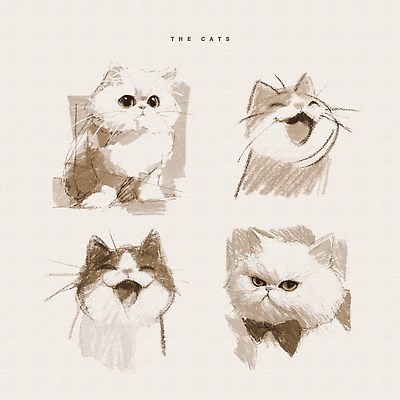 PSD 동물 디자인 감정 예술 일러스트 털 표정 미소 풍경 그래픽 귀여움 고양이 감각 묘사 그림 작품 조화 국내일러스트 컨셉 포유류 미술 반려동물 파일형식