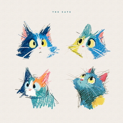 PSD 동물 예술 일러스트 반려동물 귀여움 고양이 그림 손그림 고양이캐릭터 상상력 색감 창의성 국내일러스트 동물캐릭터 컨셉 포유류 파일형식