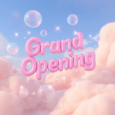 JPG 구름 편집이미지 행복 분홍색 컬러 상상 하늘 장식 반짝임 꿈 축하 분위기 비눗방울 환영 편집3D AI컴퓨터그래픽 AI콘텐츠 자연요소 감정 컨셉 모션 3D 파일형식