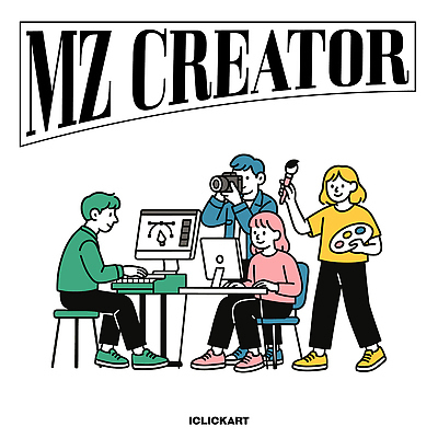 디자인 예술 일러스트 협력 아이디어 컴퓨터 카메라 촬영 과학기술 도구 표현 작업 제조 그림 언론 소통 창의성 콘텐츠 국내일러스트 AI파일 컨셉 기술 전자제품 파일형식 벡터