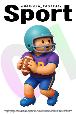 PSD 편집이미지 캐릭터 디자인 어린이 스포츠 축구공 모션 그래픽 운동 귀여움 미식축구 게임 즐거움 액션 패스 스타일 이미지편집 편집3D 감정 컨셉 공 축구용품 놀이 건강 사람 3D 구기 파일형식