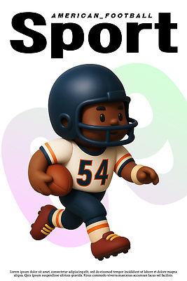 PSD 편집이미지 옷 스포츠 컬러 공 모션 스튜디오 협력 운동선수 경기 달리기 운동 미식축구 헬멧 이미지편집 편집3D 건강 3D 구기 보호장비 파일형식