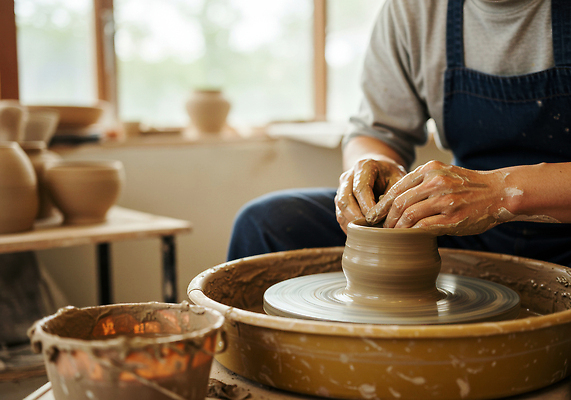 JPG 편집이미지 예술 조형물 작업 도자기 작업실 도자기공예 공예 예술가 진흙 기능 도예가 창작 의료성형뷰티 편집실사 AI인물포토 AI콘텐츠 직업 미술 취미 CG 파일형식 AI포토