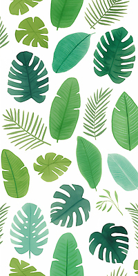 JPG 식물 디자인 화초 백그라운드 잎 패턴 일러스트 자연 생명 열대 장식 초록색 흰색 조화 몬스테라 뷰티풀 생동감 식물패턴 국내일러스트 AI일러스트 AI콘텐츠 컬러 무늬 생태계 파일형식