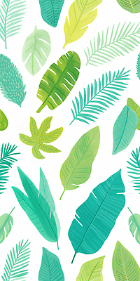 JPG 식물 디자인 예술 컬러 백그라운드 잎 패턴 일러스트 자연 생명 열대 그래픽 장식 초록색 여름 환경 생태계 질감 조화 뷰티풀 국내일러스트 AI일러스트 AI콘텐츠 계절 무늬 파일형식