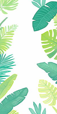 JPG 식물 디자인 백그라운드 잎 패턴 일러스트 자연 생명 열대 그래픽 장식 초록색 여름 신선 그림 생태계 심플 화사함 조화 스타일 국내일러스트 AI일러스트 AI콘텐츠 계절 컬러 컨셉 무늬 파일형식