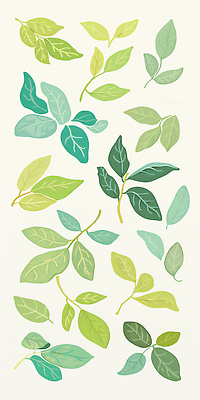 JPG 모양 식물 디자인 예술 컬러 백그라운드 잎 패턴 일러스트 재료 자연 장식 초록색 환경 다양 뷰티풀 창의성 국내일러스트 AI일러스트 AI콘텐츠 다수 무늬 생태계 파일형식