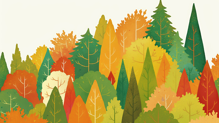 JPG 나무 식물 컬러 단풍 일러스트 자연 날씨 나뭇잎 풍경 빨간색 초록색 노란색 환경 주황색 고요 가을 도시 숲 생태계 힐링 뷰티풀 국내일러스트 AI일러스트 AI콘텐츠 계절 잎 파일형식