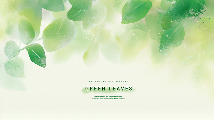 PSD 식물 디자인 계절 백그라운드 일러스트 자연 나뭇잎 장식 초록색 햇빛 환경 장면 부드러움 화사함 뷰티풀 색감 국내일러스트 컬러 컨셉 잎 태양 감각 생태계 파일형식