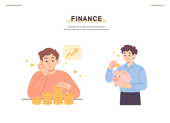 남자 돈 일러스트 관리 금융 경제 동전 저축 저금통 성장 재산 목표 계획 투자 전략 세금 수입 재정 국내일러스트 AI파일 예산군 컨셉 비즈니스 사람 충청남도 파일형식 벡터