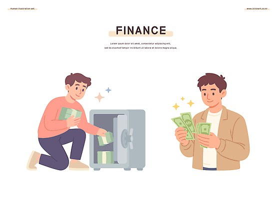 남자 돈 일러스트 안전 금융 경제 저축 재산 소비 투자 금고 경제교육 금융상품 수입 재정 국내일러스트 AI파일 교육 비즈니스 사람 상품 파일형식 벡터