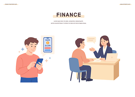 일러스트 기술 대화 금융 스마트폰 사무실 정보 도움 전문직 계획 상담원 질문 고객 서비스 상담 솔루션 의사소통 재정 국내일러스트 AI파일 직업 컨셉 비즈니스 말하기 경제 핸드폰 스마트기기 사무원 파일형식 벡터