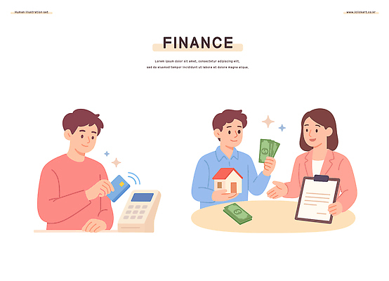 돈 일러스트 주택 금융 경제 거래 재산 고객 상담 통장 투자 결제 대출 소득 재정 국내일러스트 AI파일 카드프레임 예산군 비즈니스 프레임 건물 충청남도 파일형식 벡터