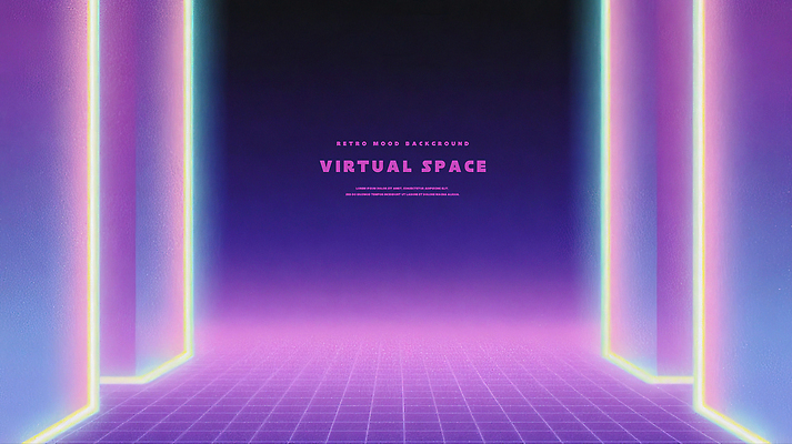 PSD 디자인 예술 컬러 백그라운드 일러스트 추상 조명 형상 디지털 공간 감각 분위기 신비 모던 네온 창의력 가상 그라디언트 경관 국내일러스트 컨셉 무늬 풍경 파일형식