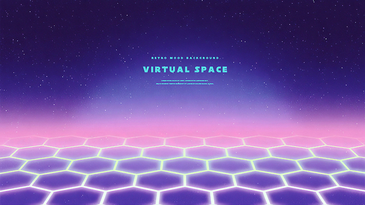 PSD 디자인 예술 백그라운드 일러스트 상상 미래 그래픽 컴퓨터 우주 디지털 보라색 분위기 신비 사이버 모던 복고 가상공간 뷰티풀 창의력 국내일러스트 컬러 컨셉 전자제품 파일형식