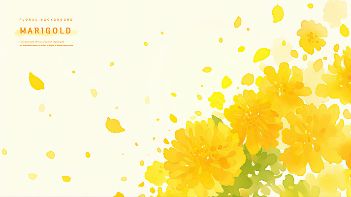 PSD 식물 꽃잎 꽃 백그라운드 잎 일러스트 자연 생명 밝음 미술 그래픽 여름 노란색 정원 프레젠테이션 화사함 조화 금잔화 뷰티풀 인쇄물 테마 매리골드 국내일러스트 계절 컬러 컨셉 문화예술 생태계 파일형식