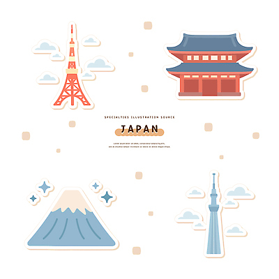 전통 건축물 디자인 문화 예술 여행 일러스트 자연 풍경 관광지 탑 일본 도쿄 기념물 후지산 랜드마크 뷰티풀 국내일러스트 AI파일 건축 아시아 산 세계문화유산 생태계 파일형식 벡터