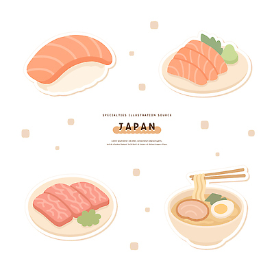 전통 디자인 문화 예술 일러스트 재료 요리 정원 일본 식사 초밥 생선회 신선 면류 감각 환대 맛 해산물 레시피 미각 국내일러스트 AI파일 아시아 음식 컨셉 회 일본음식 파일형식 벡터