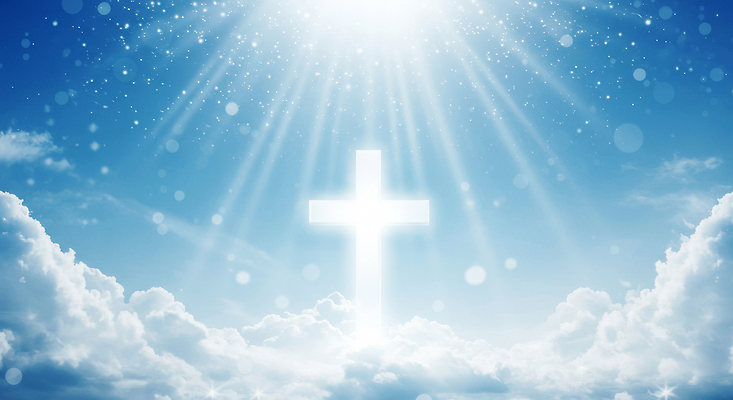 JPG 구름 편집이미지 종교 상징 십자가 자연 하늘 빛 평화 체험 신비 신성 뷰티풀 편집실사 AI컴퓨터그래픽 AI콘텐츠 자연요소 컨셉 CG 생태계 파일형식