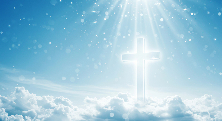 JPG 구름 편집이미지 종교 상징 십자가 자연 하늘 빛 햇빛 평화 고요 신비 위로 뷰티풀 편집실사 AI컴퓨터그래픽 AI콘텐츠 자연요소 컨셉 태양 CG 생태계 파일형식