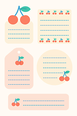모양 기호 손글씨 디자인 예술 컬러 백그라운드 패턴 일러스트 문구용품 장식 귀여움 사각형 메모지 체리 오브젝트 색종이 국내일러스트 AI파일 도형 문자 종이 컨셉 무늬 과일 사무용품 파일형식 벡터