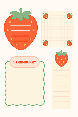 손글씨 디자인 컬러 백그라운드 스티커 일러스트 딸기 문구용품 아이디어 그래픽 장식 인테리어 필기구 귀여움 다이어리 메모지 일기 크기 편지 정리 창의성 국내일러스트 AI파일 컨셉 과일 사무용품 오브젝트 파일형식 벡터