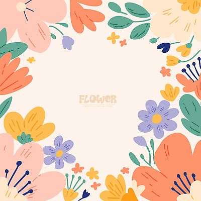 식물 디자인 꽃 예술 컬러 백그라운드 패턴 일러스트 자연 장식 봄 화려 편안함 그림 부드러움 화사함 조화 창의성 국내일러스트 AI파일 계절 컨셉 무늬 감각 생태계 파일형식 벡터